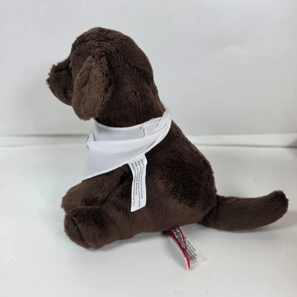 Douglas Chocolate Lab Puppy Plush Brown Stuffed Dog Bandana 6.5 inch